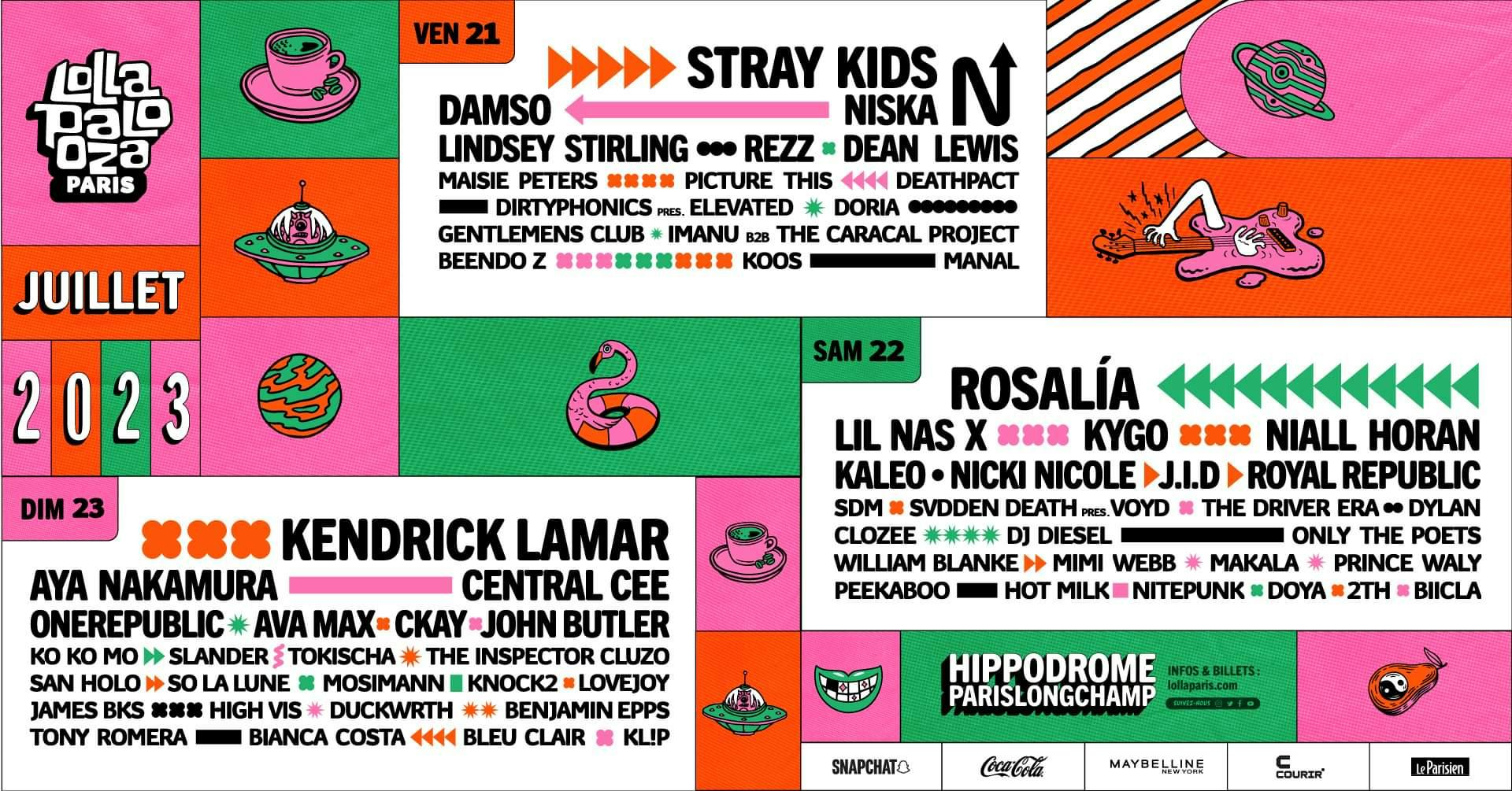 Lollapalooza Paris 2023 Day 1 at Lollapalooza Paris Friday, Jul 21