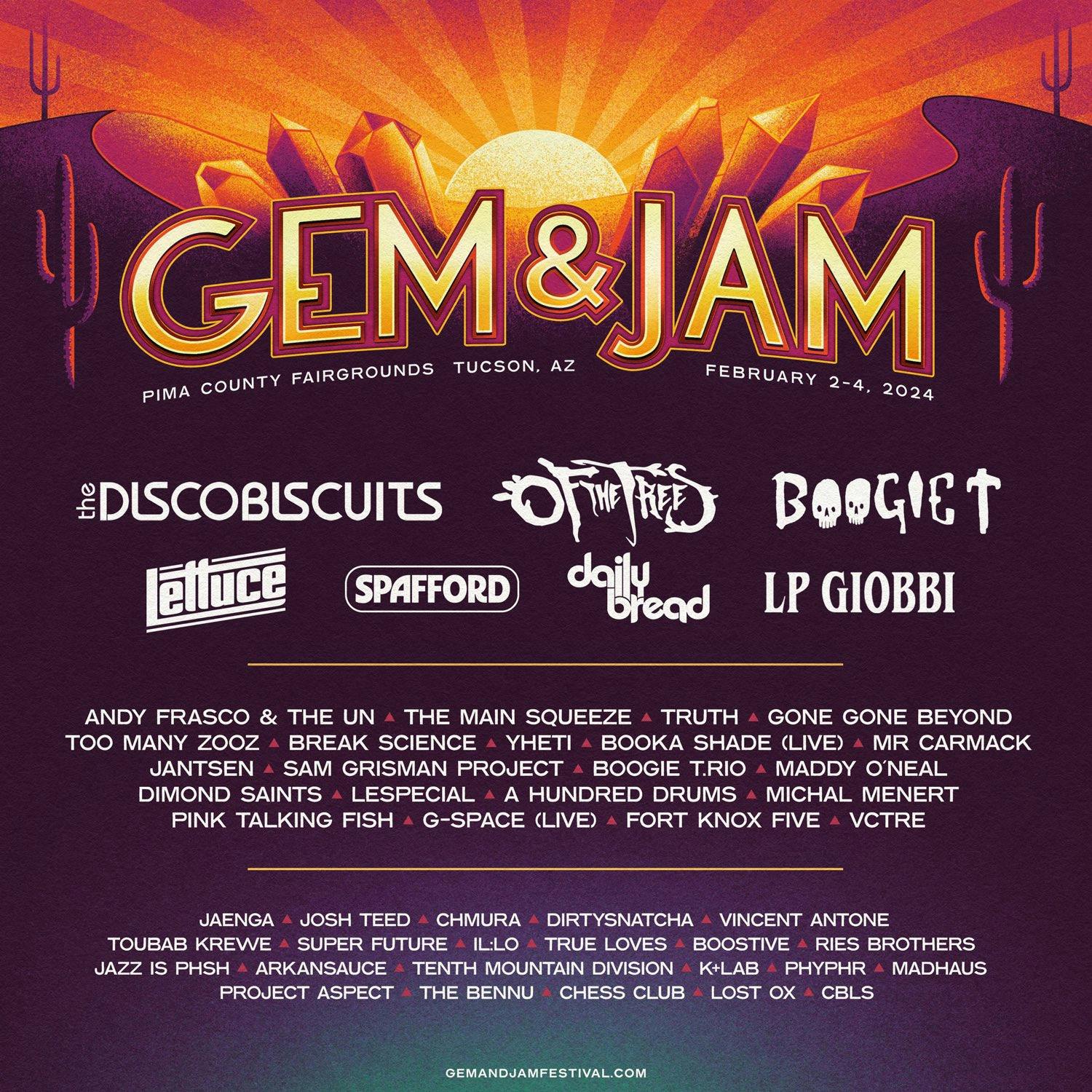 Gem and Jam 2024 Day 3 at Gem and Jam Festival Sunday, Feb 4 2024