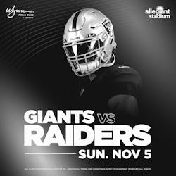 Las Vegas Raiders vs. New York Giants Tickets Sun, Nov 5, 2023 1