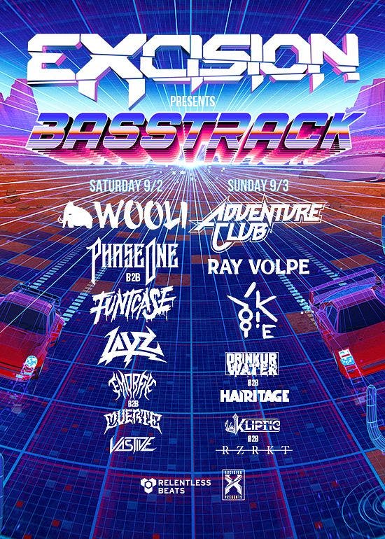 Excision Presents Basstrack at Phoenix Raceway Saturday, Sep 2 2023