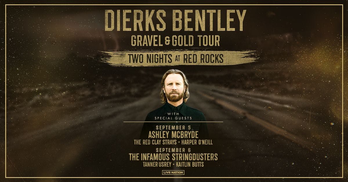 Dierks Bentley at Red Rocks Amphitheatre Wednesday, Sep 6 2023