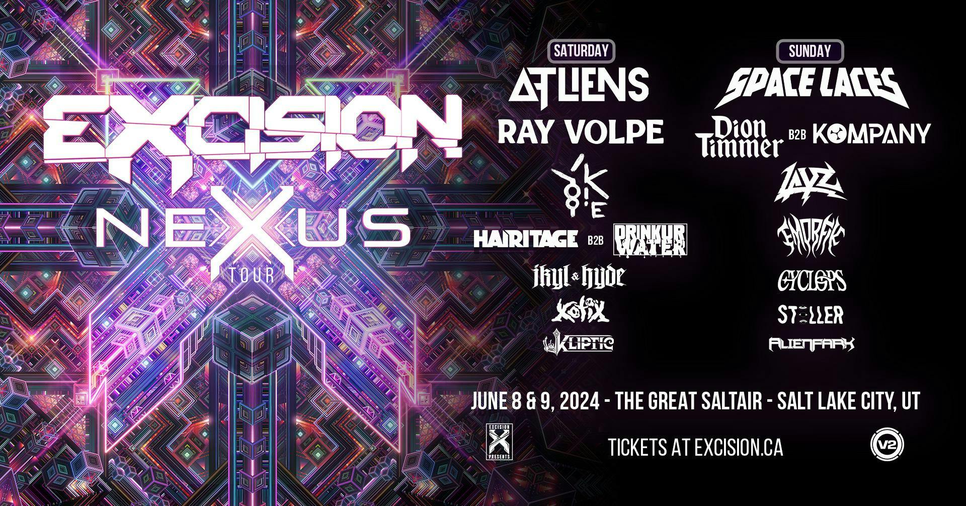 Excision The Nexus Tour 2024 Day 2 at The Great Saltair Sunday