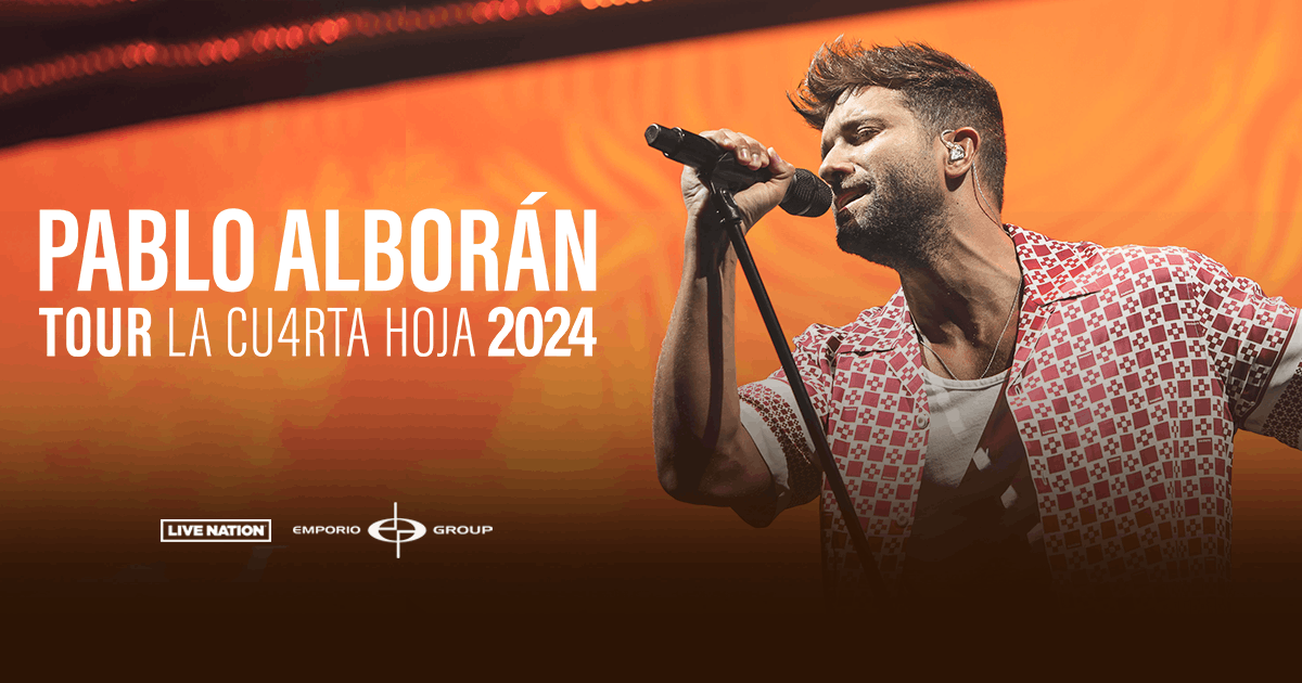 Pablo Alboran in concert - Official Andalusia tourism website