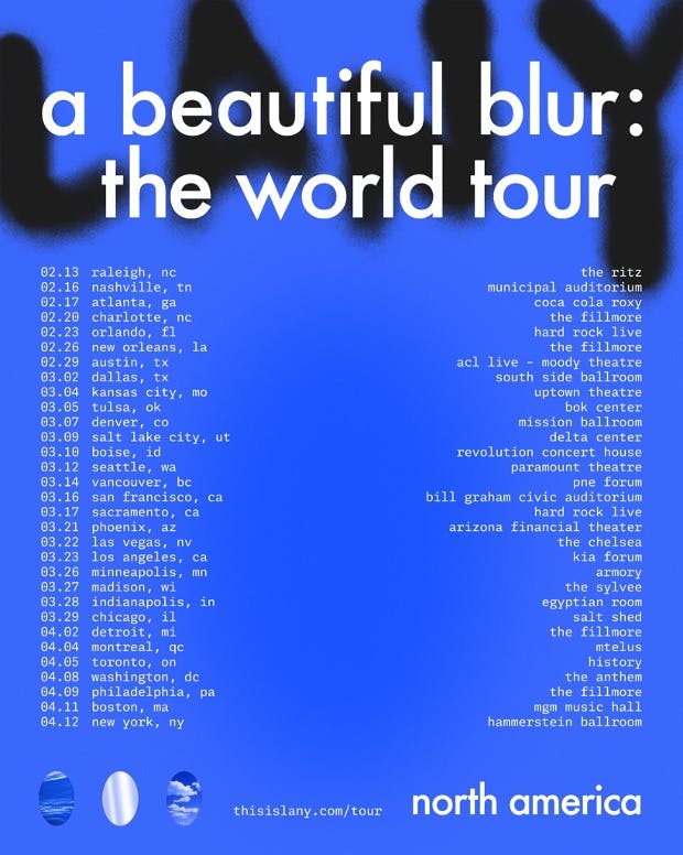LANY a beautiful blur the world tour 2024 at Hammerstein Ballroom at