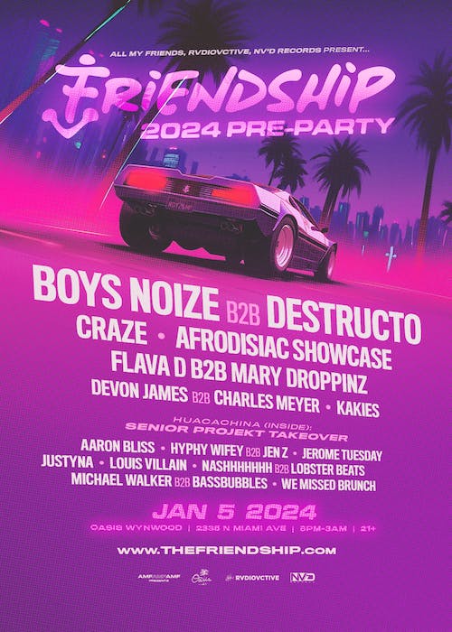 Friendship 2024 Official Pre-Party!