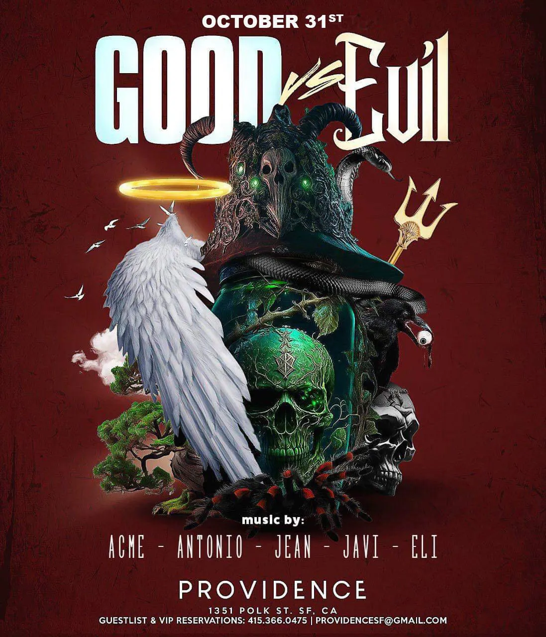 Good vs Evil Halloween Costume Party at Providence Tuesday, Oct 31