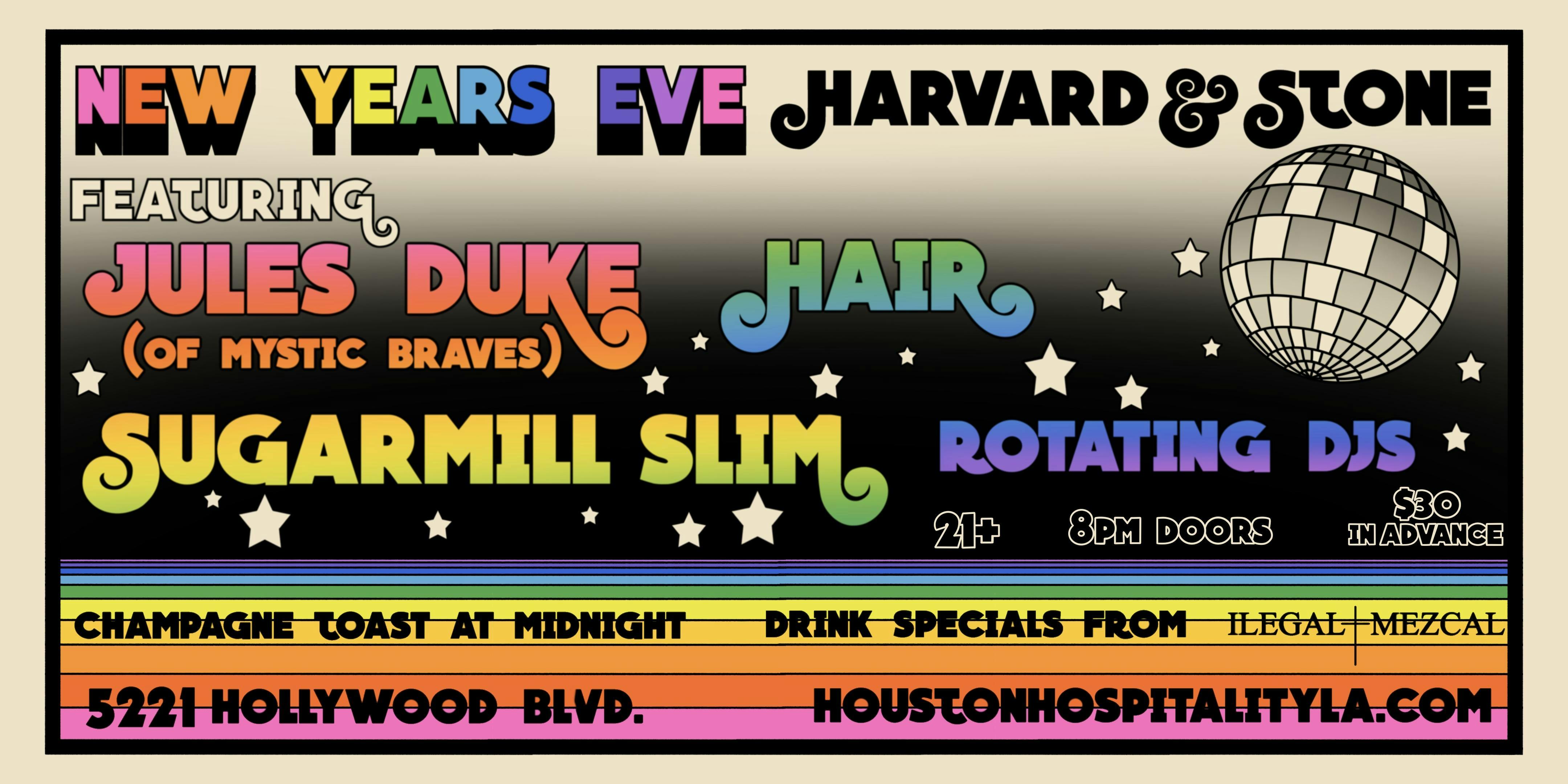 Harvard & Stone Presents NYE 2024 31 DEC 2023