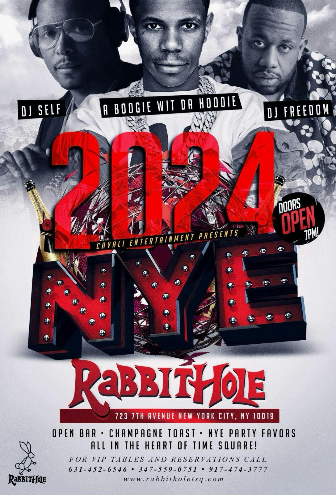 New Year's Eve 2024 Party with A BOOGIE WIT DA HOODIE, DJ SELF & more