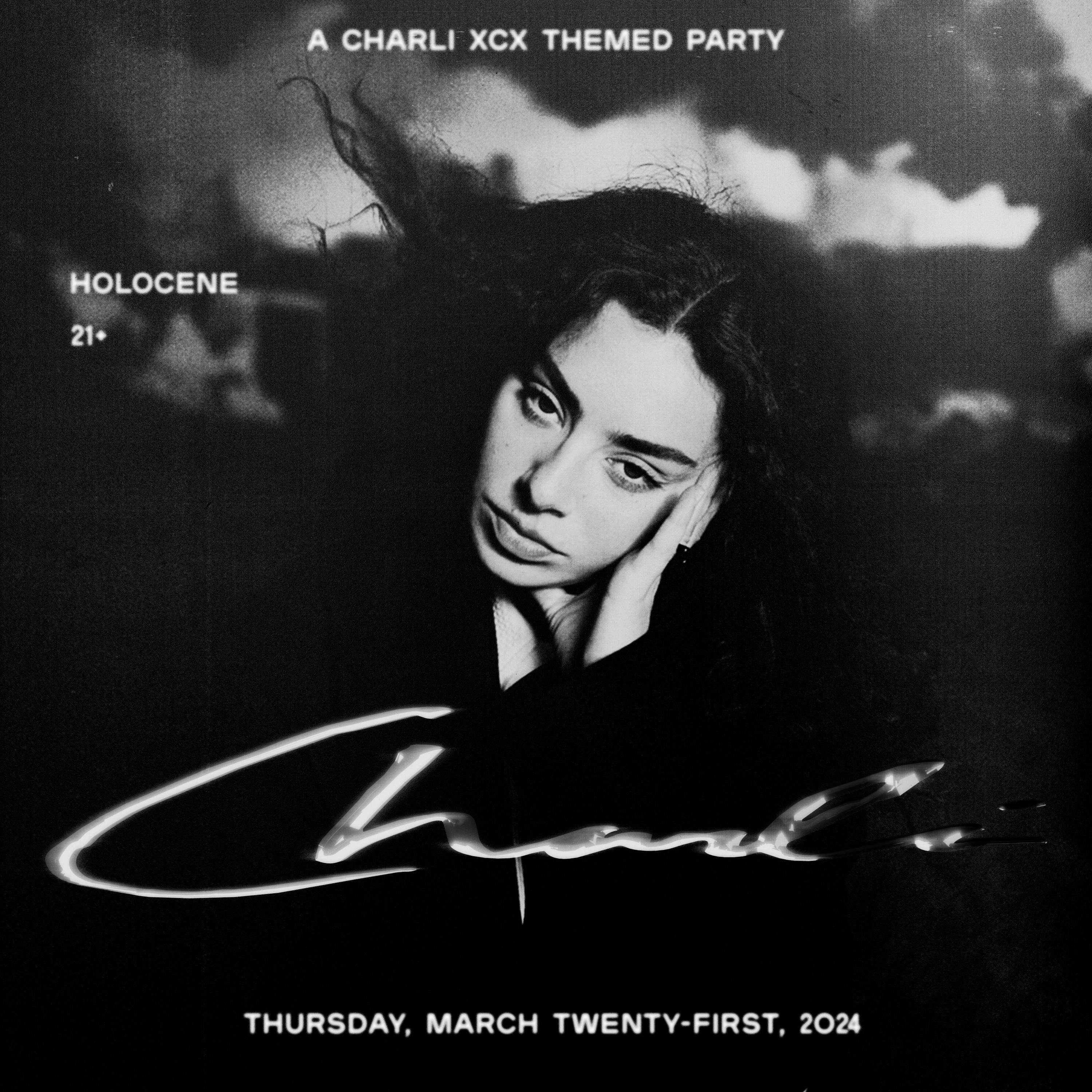 A Charli XCX Dance Night ft. DJ sets by Mr. Harry & PLUS - 21+ at