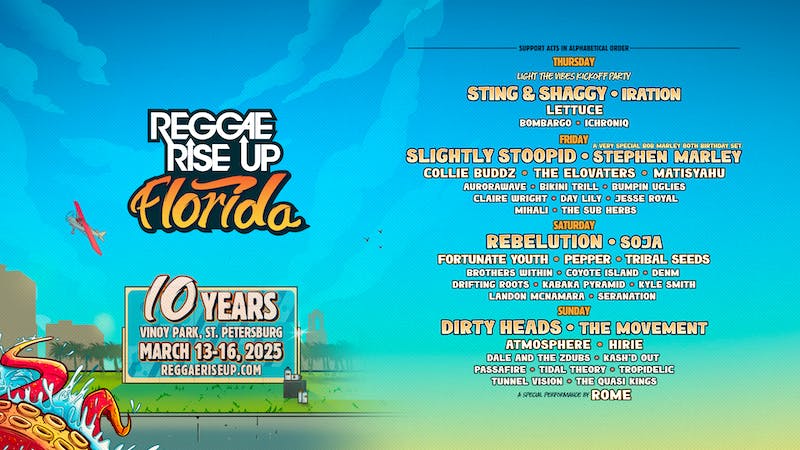 Reggae Rise Up Florida Festival 2025