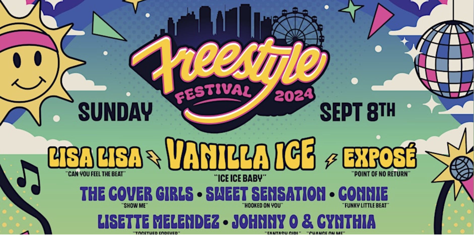 Freestyle Festival 2024 - Lisa Lisa, Expose, Vanilla Ice, Cover Girls +more