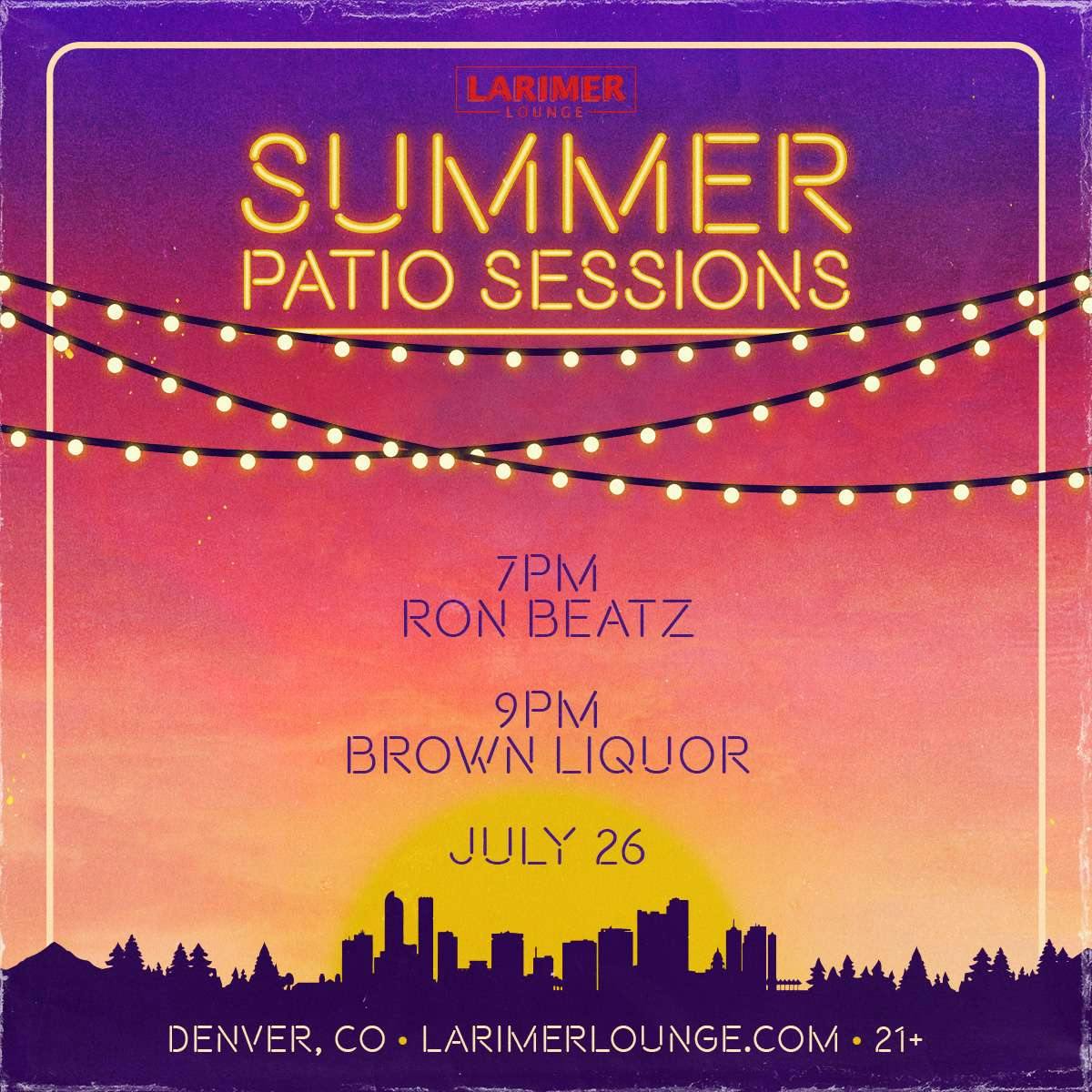 Summer Sessions - Ron Beatz - Brown Liquor (FREE EVENTS)