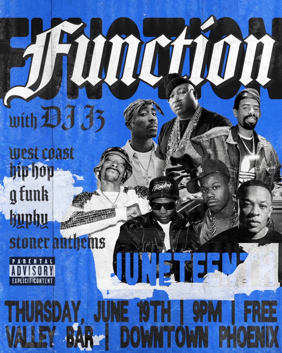 Function with DJ J3 // West Coast Hip Hop / G Funk / Hyphy / Stoner Anthems