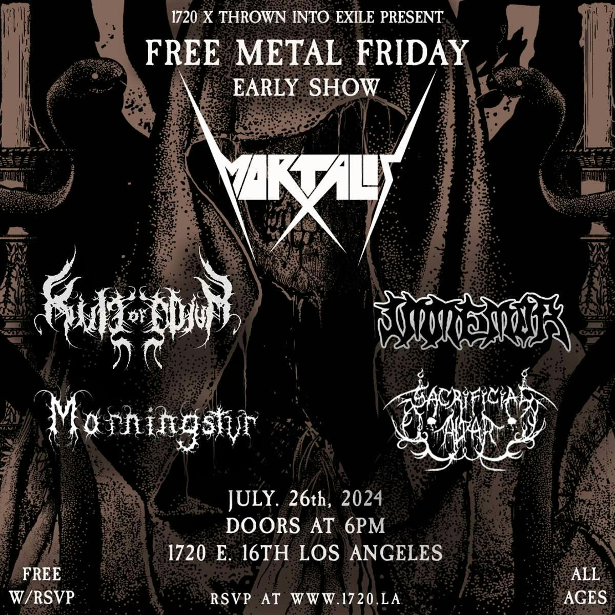 Free Metal Fest ft. Mortalis, Kvlt of Odium + more