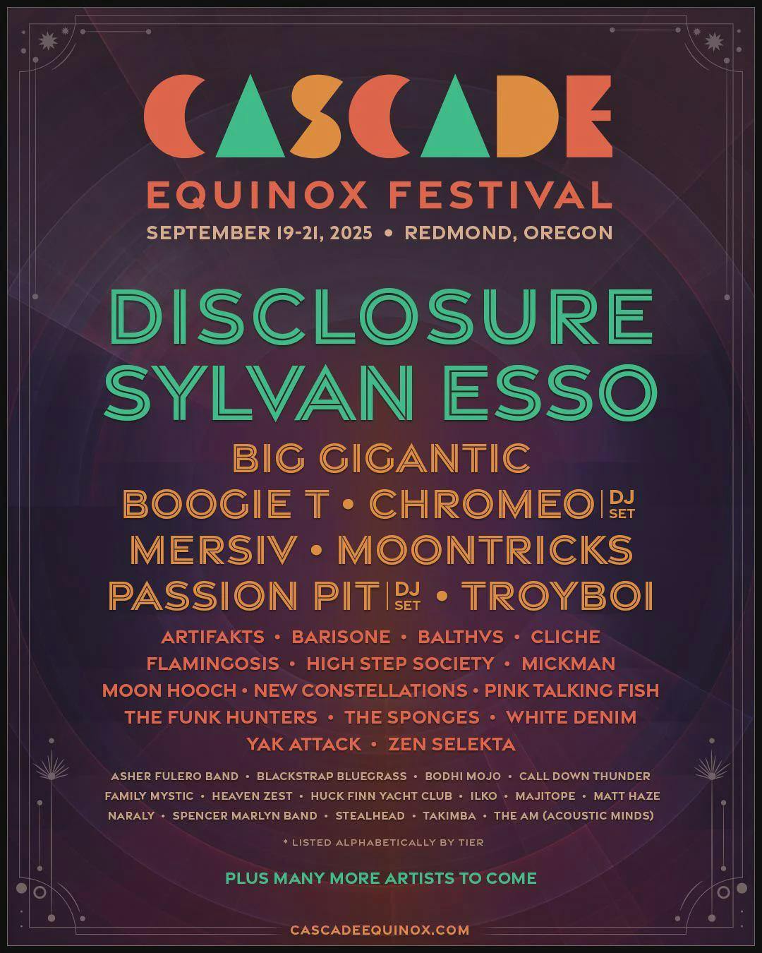 Cascade Equinox Festival 2025 - 3 Day Pass