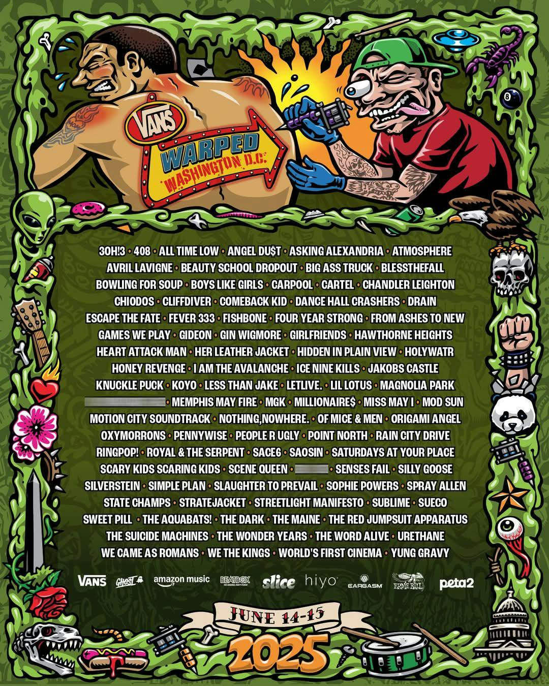 Vans Warped Tour DC 2025 - Day 2 at Warped Tour - Sunday, Jun 15 2025 | Discotech