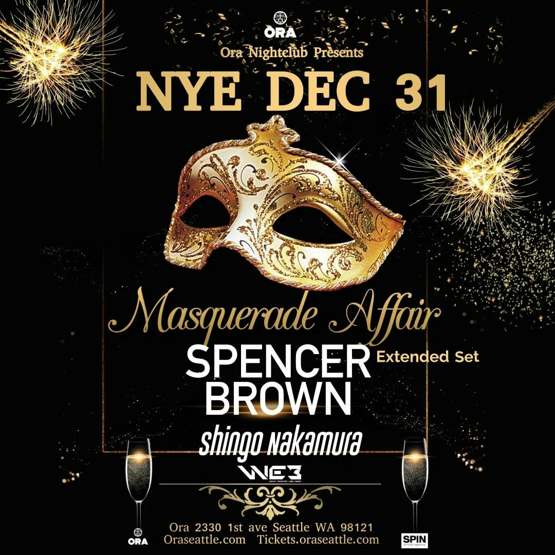 NYE Masquerade Affair feat Spencer Brown & Shingo Nakamura