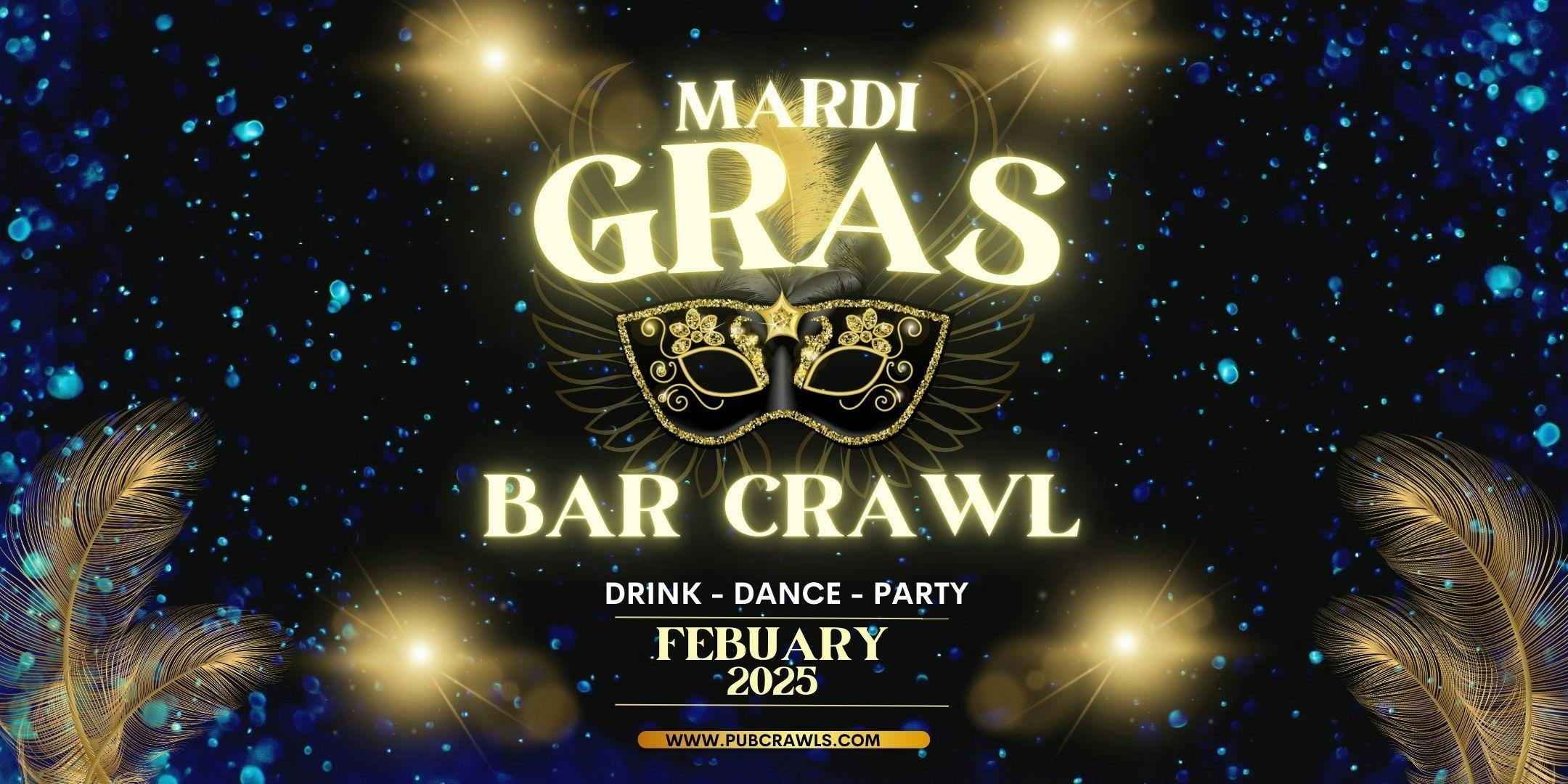 Hoboken Mardi Gras Bar Crawl at Hoboken Bar Crawls - Saturday, Feb 22 2025 | Discotech
