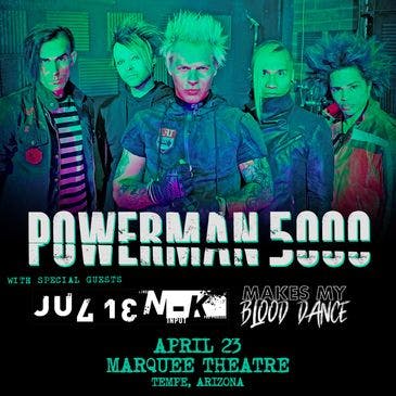 Powerman 5000 at Marquee Theatre - Wednesday, Apr 23 2025 | Discotech
