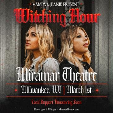 Vampa + Jeanie present: WITCHING HOUR