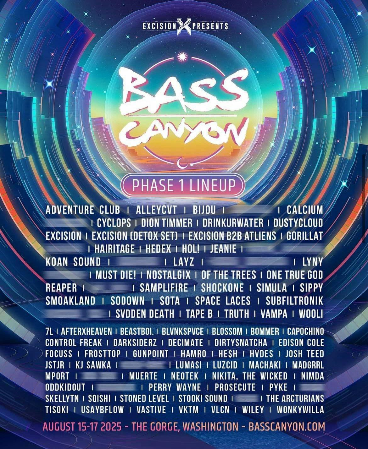 Bass Canyon 2025 - 3 Day Pass