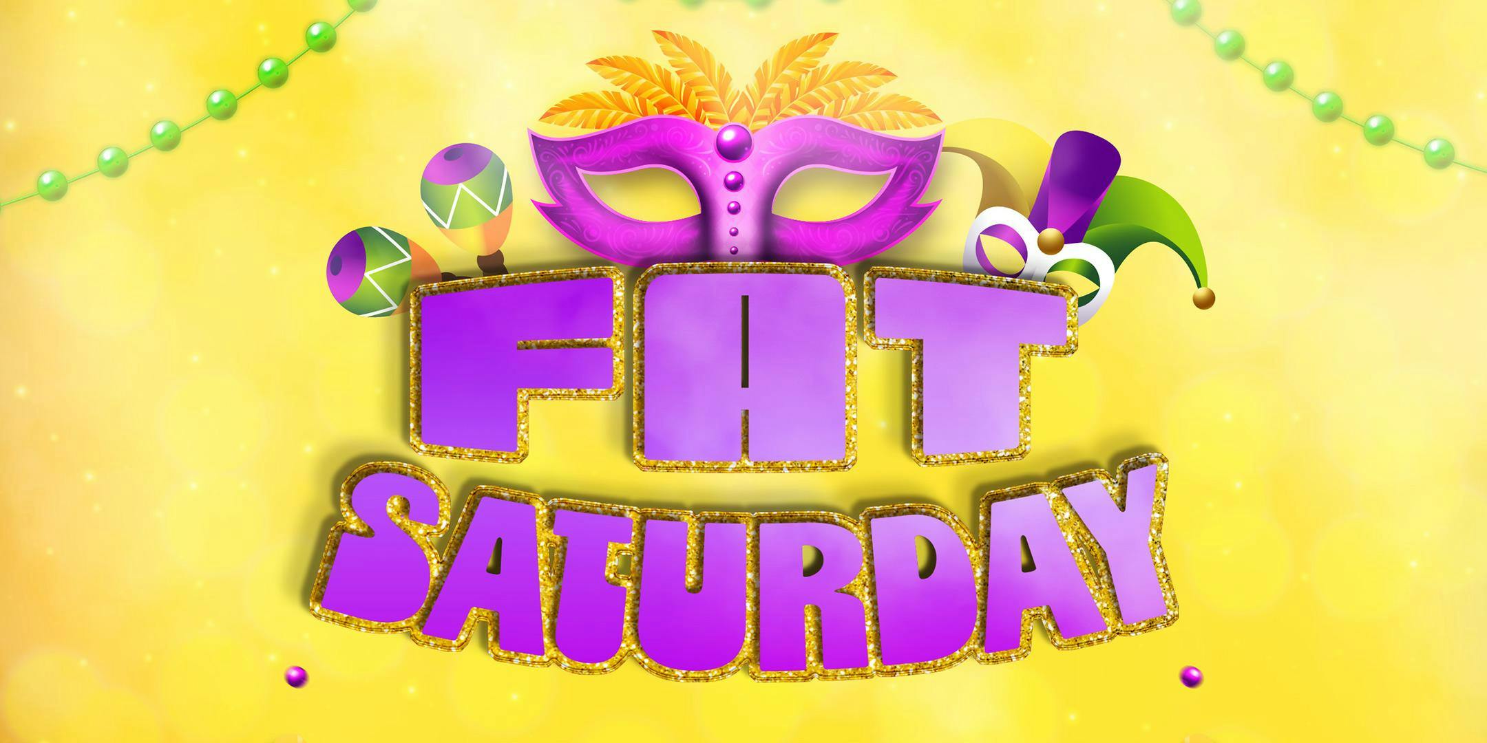 Fat Saturday - Mardi Gras Party + No Chaser Podcast After Party at The District - Saturday, Mar 8 2025 | Discotech