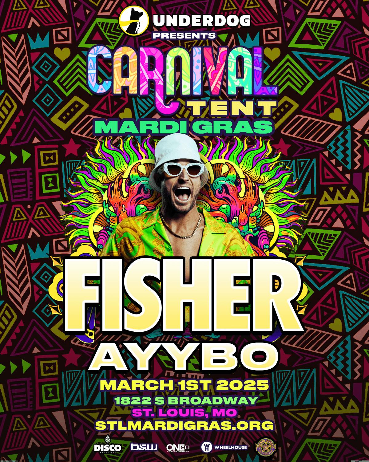 Fisher, Ayybo at Carnival Tent St Louis