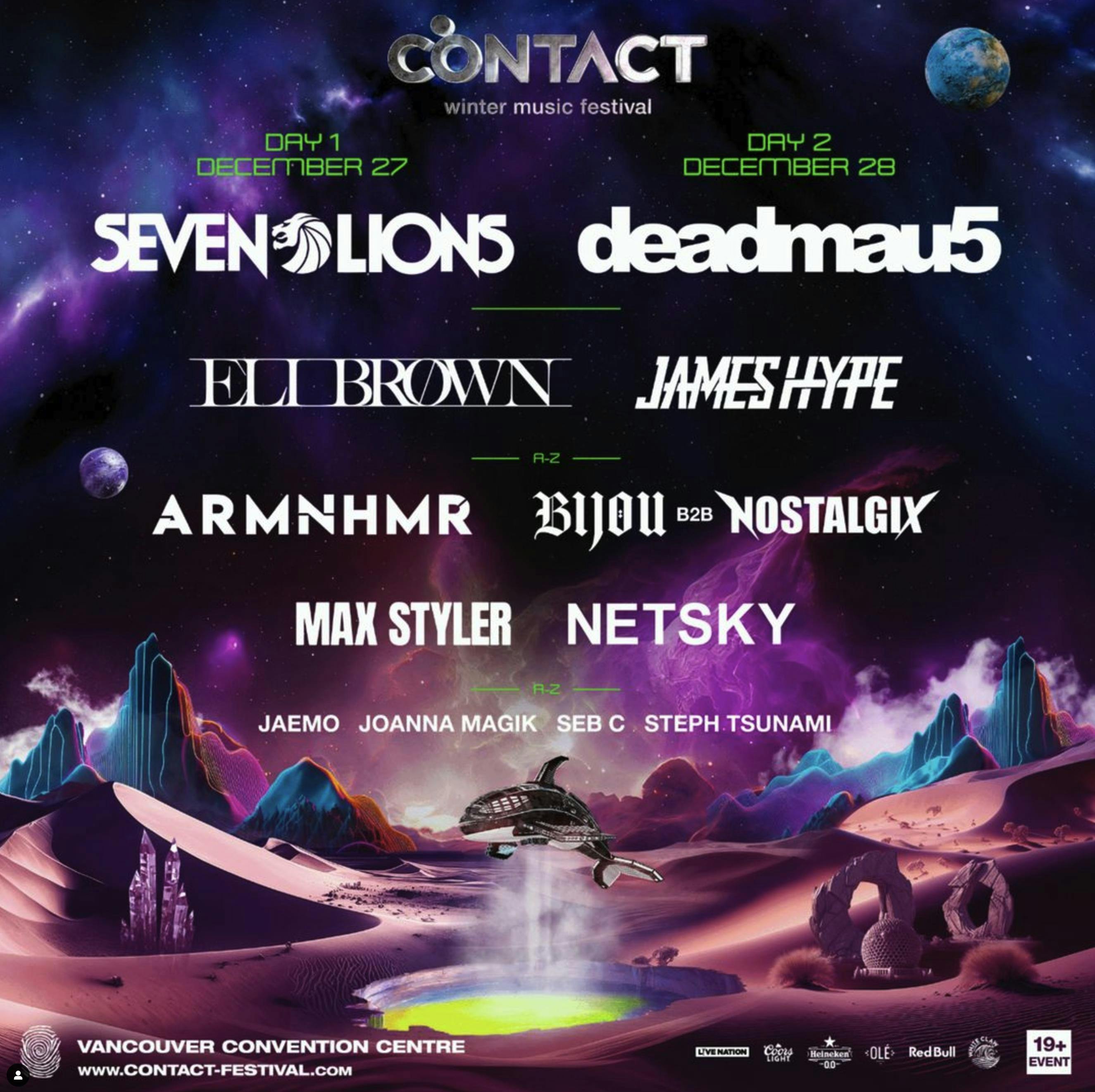 Contact Winter Music Festival - Day 1 at Contact Winter Festival - Friday, Dec 27 2024 | Discotech