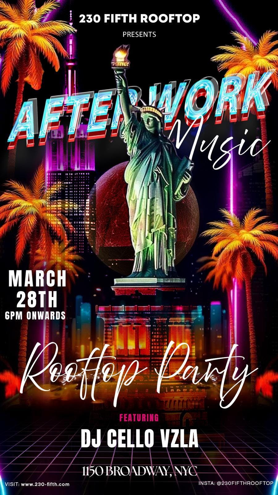After Work Music Party @230 Fifth Rooftop