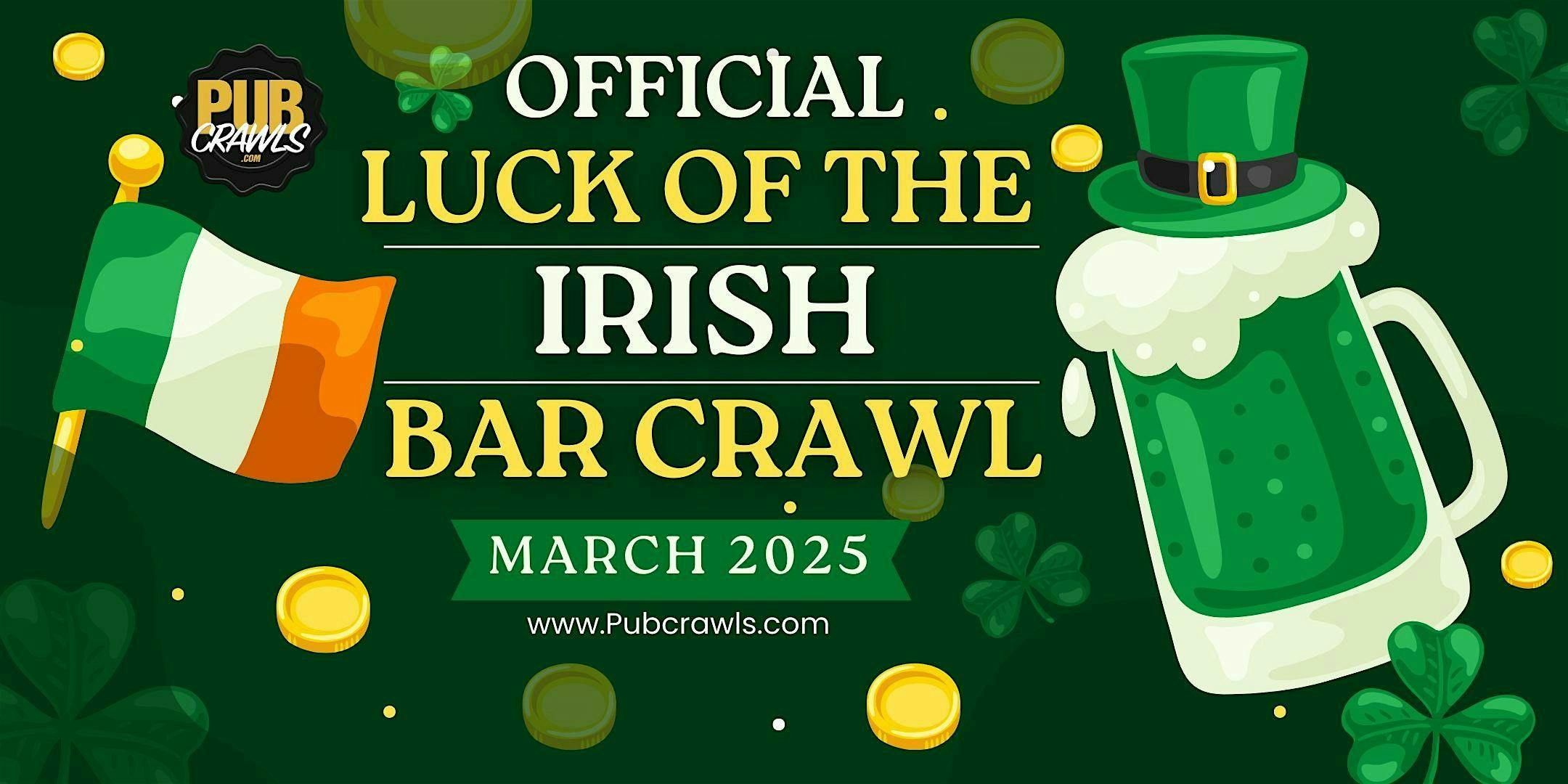 Columbus Luck Of The Irish Bar Crawl at Columbus Bar Crawls - Friday, Mar 14 2025 | Discotech