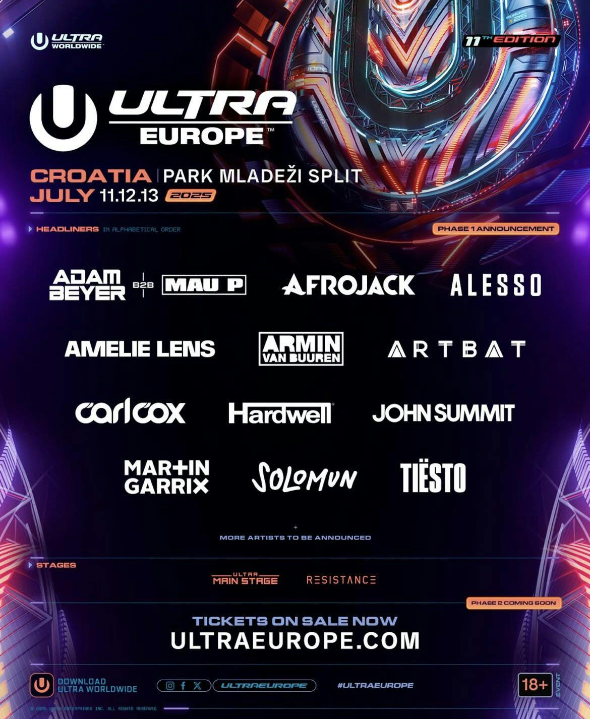 Ultra Europe 2025 - Day 1