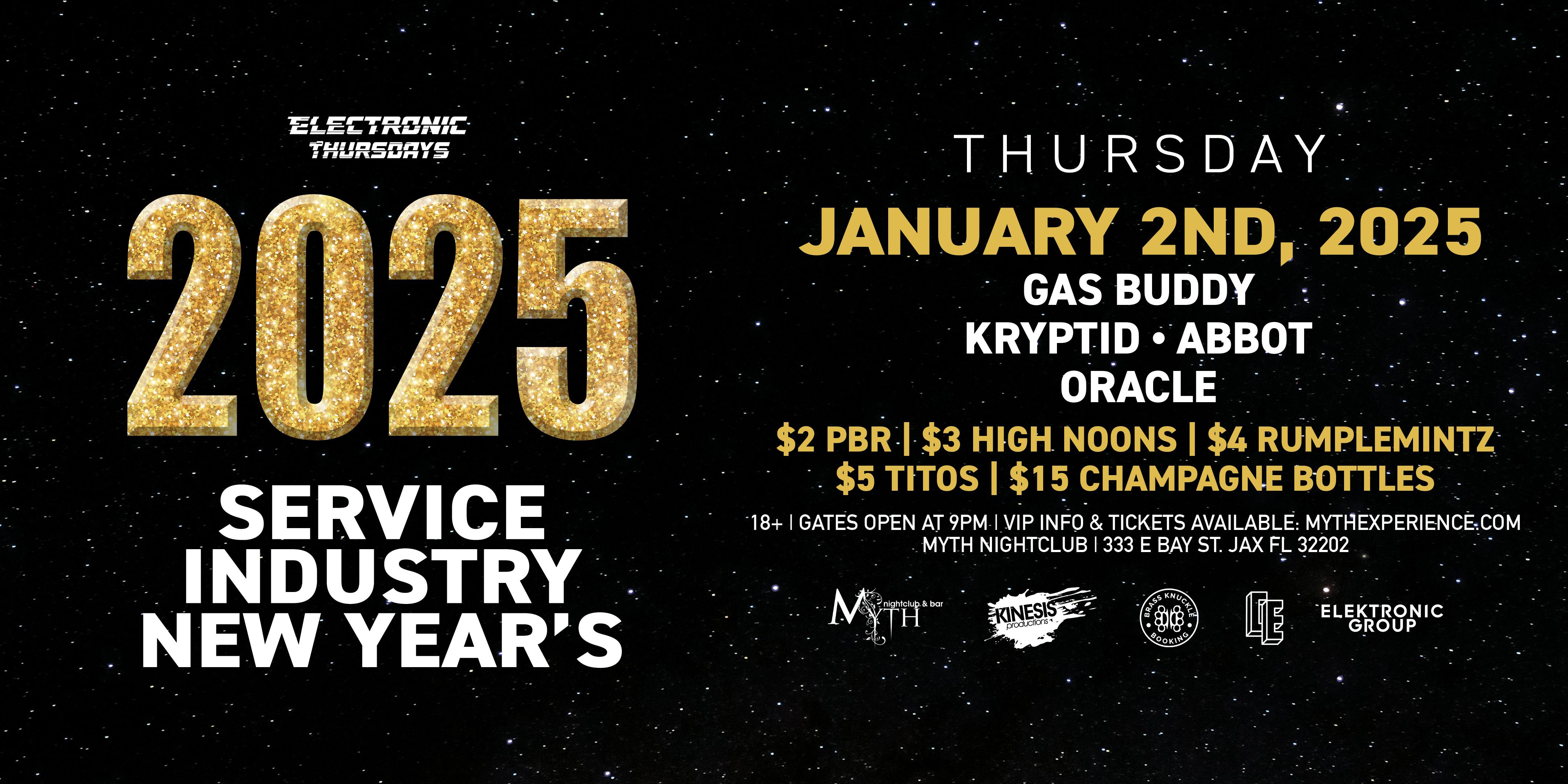 Electronic Thursdays: Service Industry New Year's