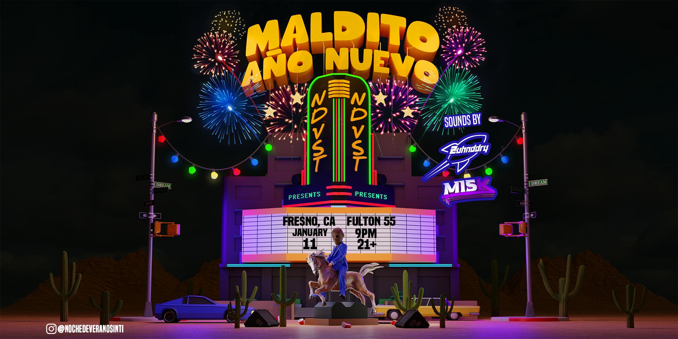Maldito Año Nuevo: Con Puro Perreo at Fulton 55 - Saturday, Jan 11 2025 | Discotech