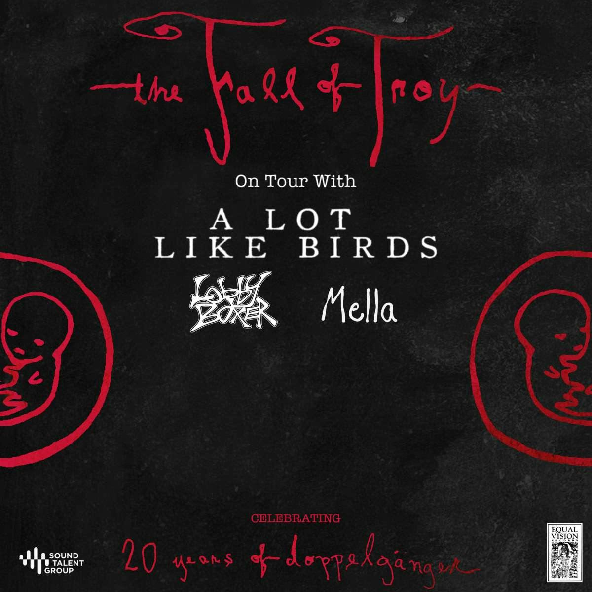The Fall of Troy – 20 Years of Doppelganger w/ A Lot Like Birds / Lobby Boxer / Mella