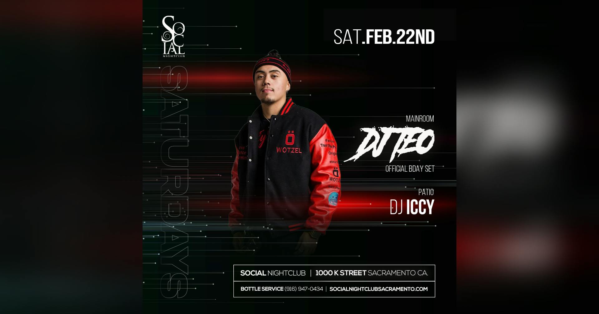 Social Saturday's featuring Utah & Bay Area Renown Artist Dj TEO (Bday Set) & Dj Iccy