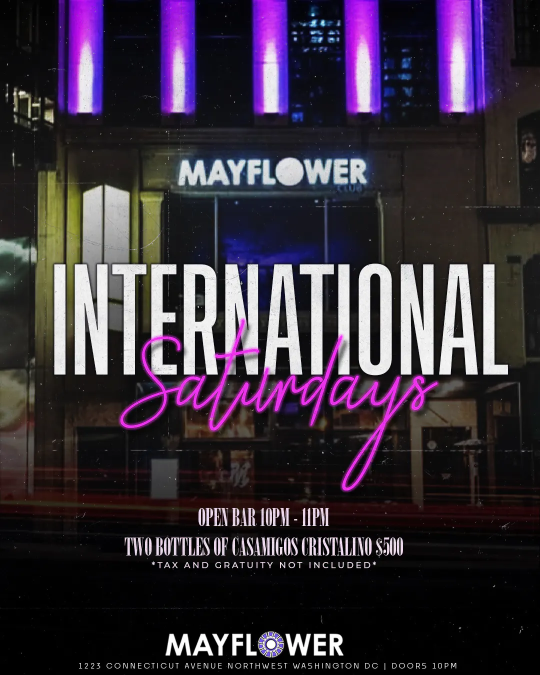 International Saturdays @ Mayflower at The Mayflower Club - Saturday, Apr 26 2025 | Discotech