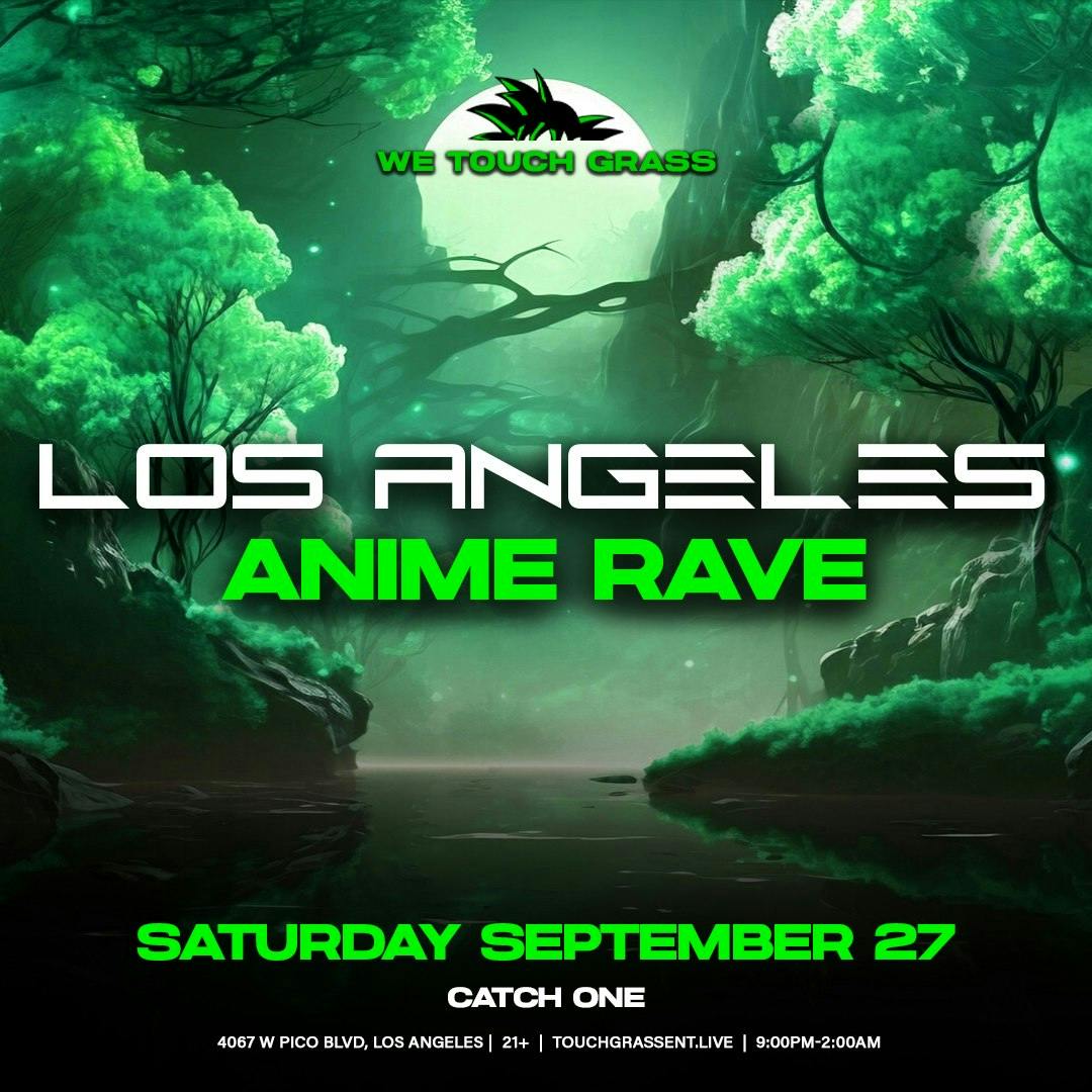 #WeTouchGrass presents: LOS ANGELES Anime Rave at Catch One - Saturday, Sep 27 2025 | Discotech