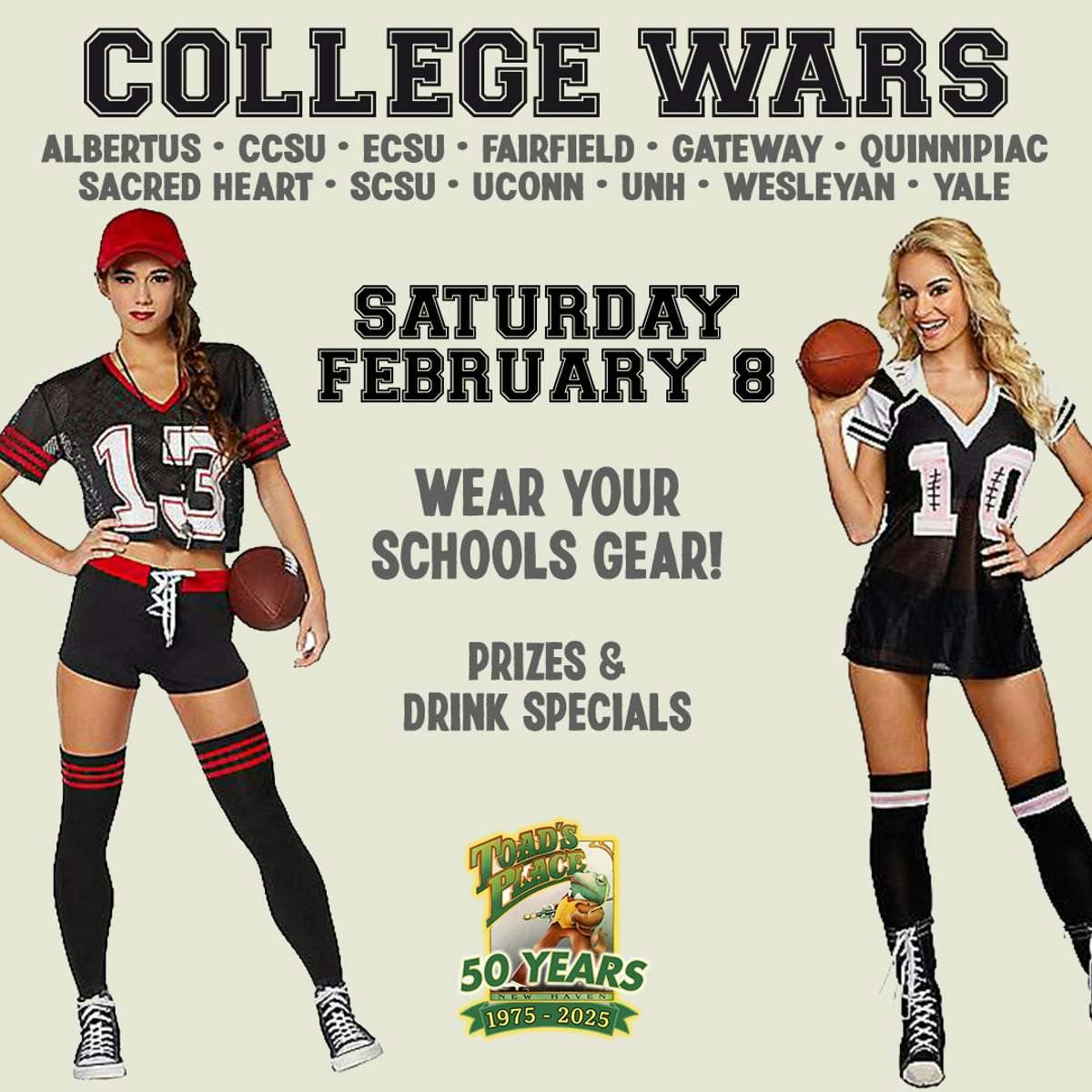 Saturday Night Dance Party:  College Wars