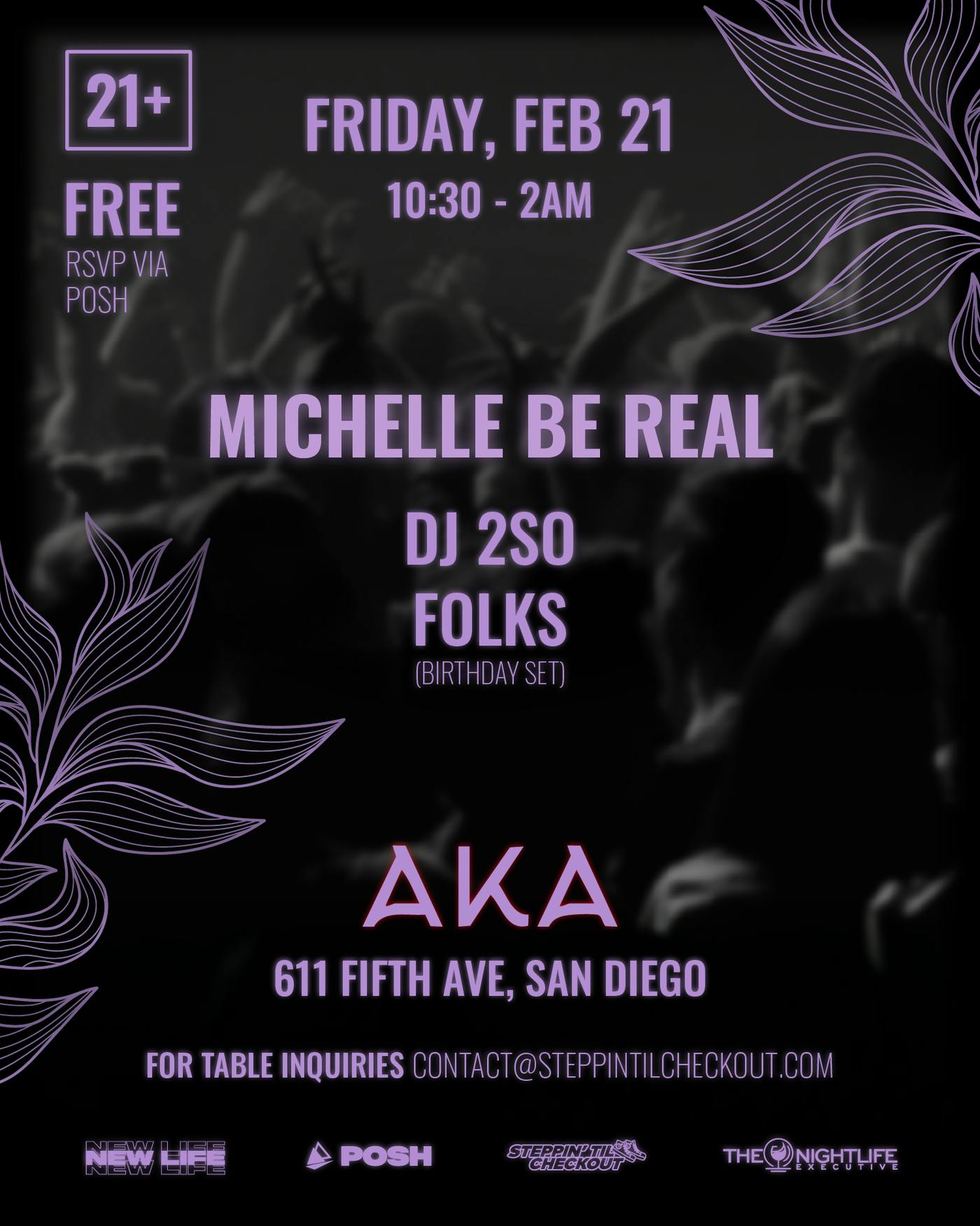 Friday Nights feat. Michelle Be Real (FREE RSVP)