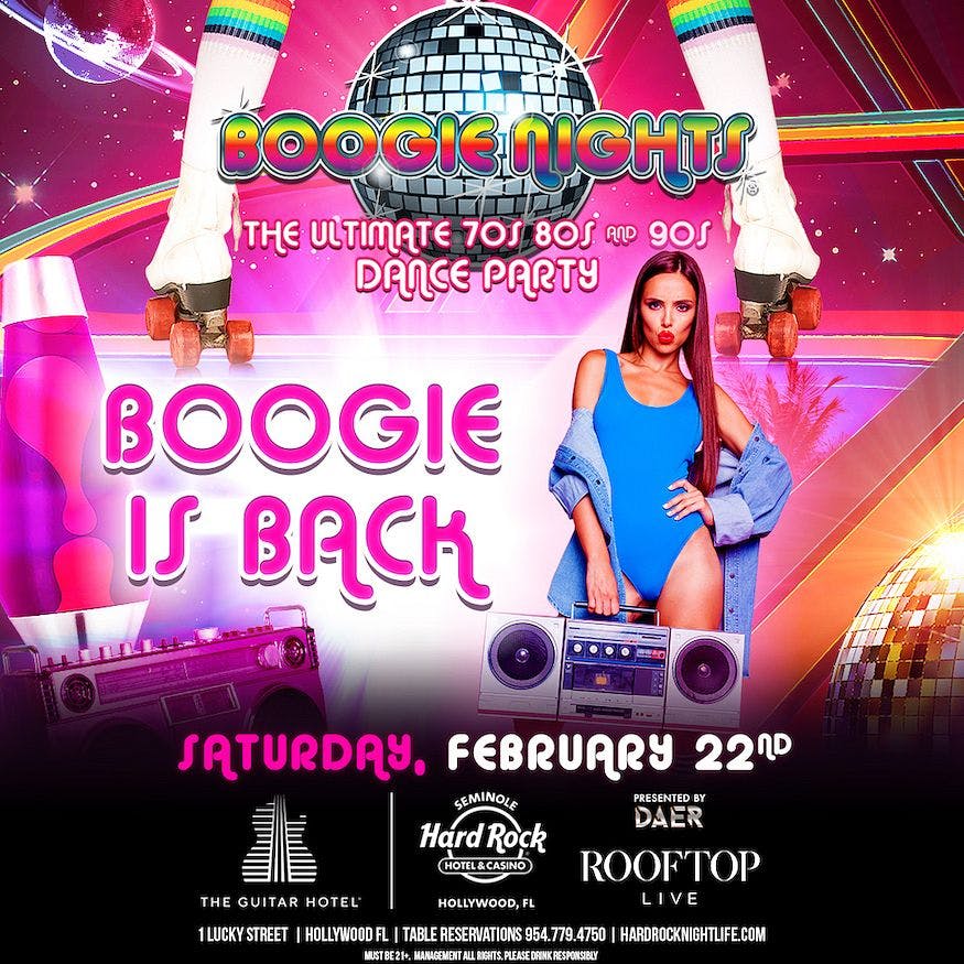 Boogie Nights February 22nd | Rooftop Live