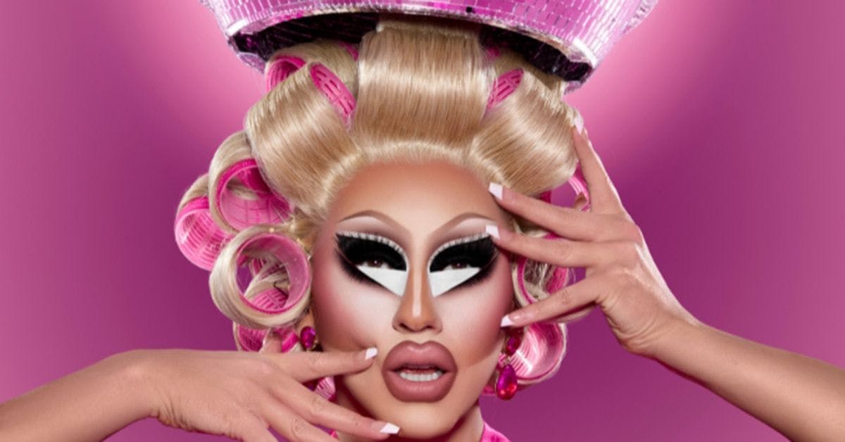 Solid Pink Disco with DJ Trixie