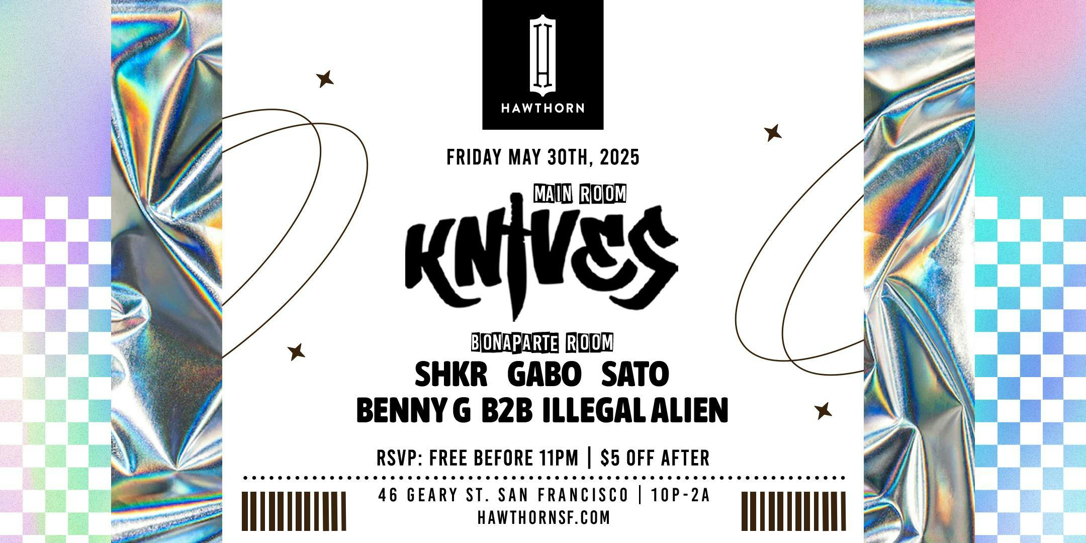 Hawthorn w/ DJ Knives + Contact Records DJ Collective