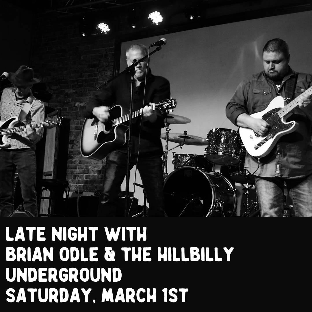 Late Night with Brian Odle & the Hillbilly Underground at Mercury Lounge - Saturday, Mar 1 2025 | Discotech