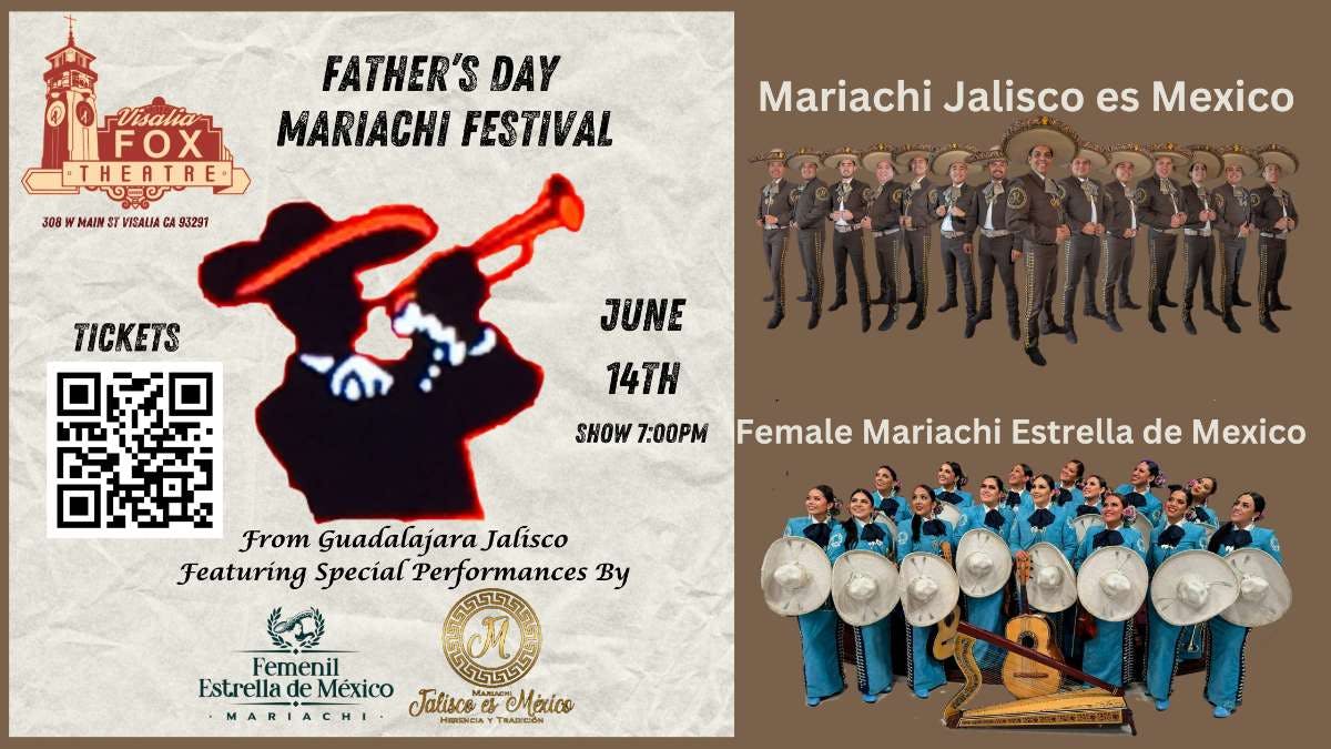 Father's Day Mariachi Festival at Visalia Fox Theater - Saturday, Jun 14 2025 | Discotech