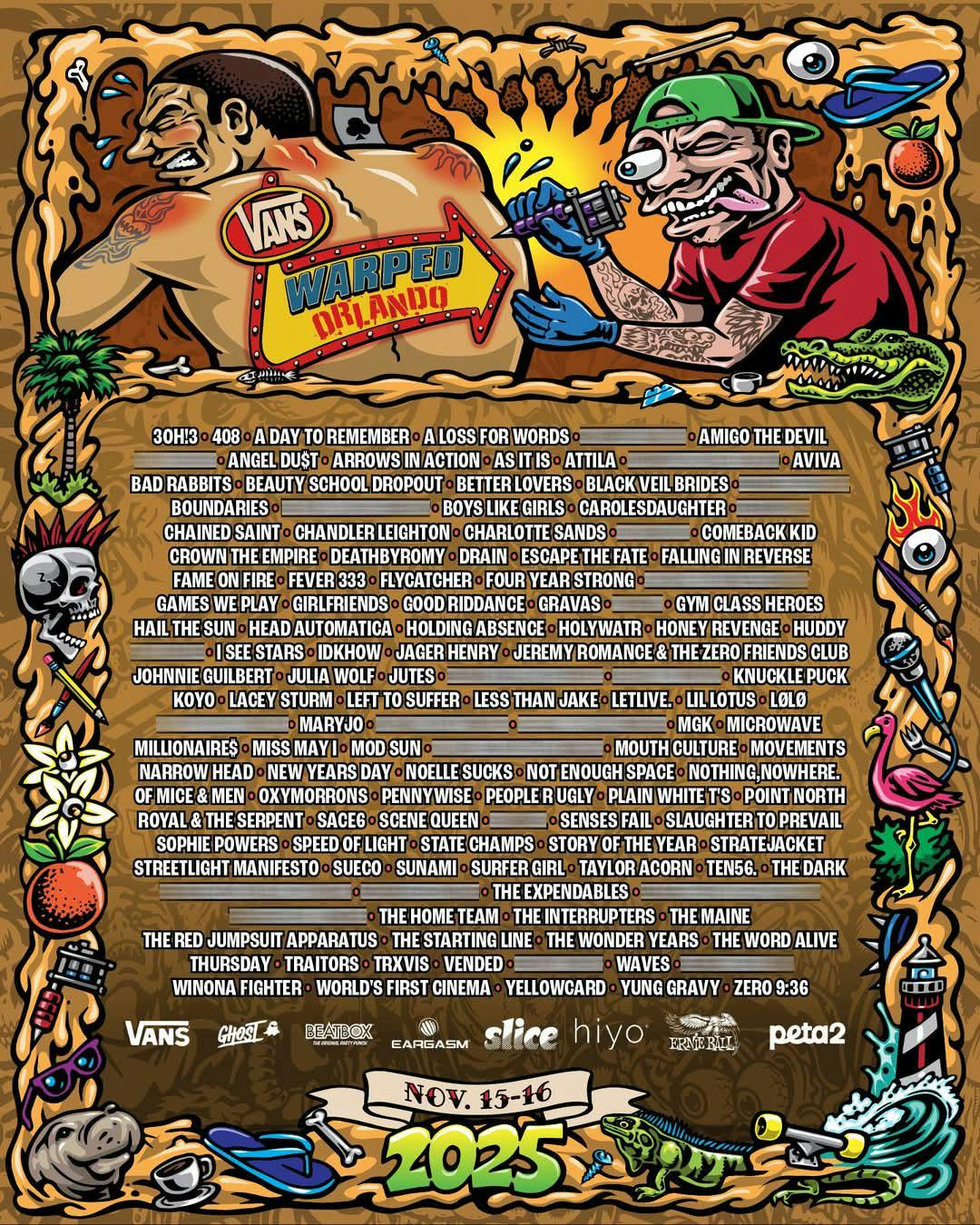 Vans Warped Tour Orlando 2025 - 2 Day Pass