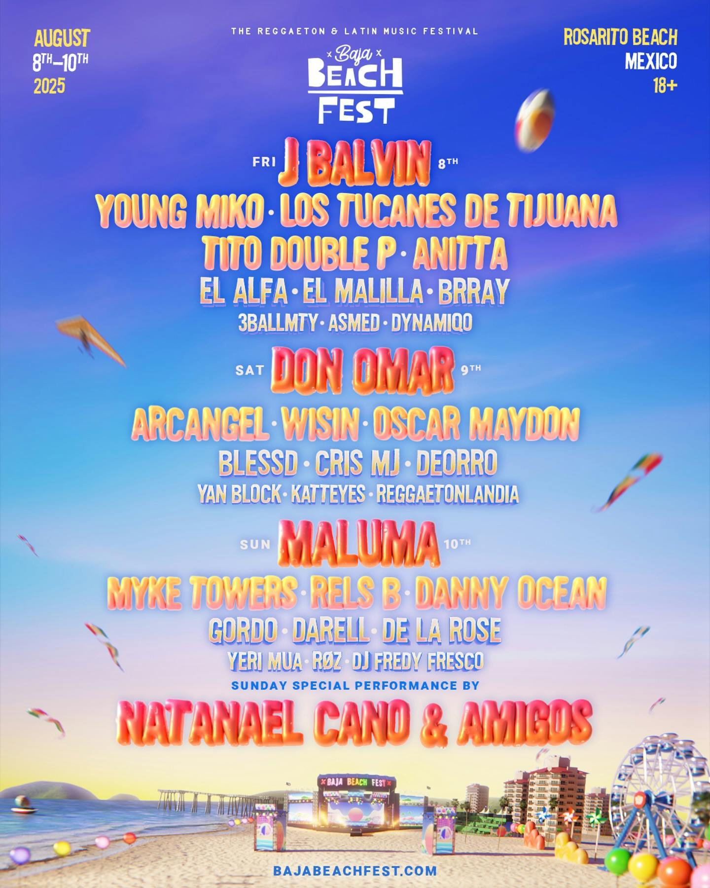 Baja Beach Fest 2025 - 3 Day Pass