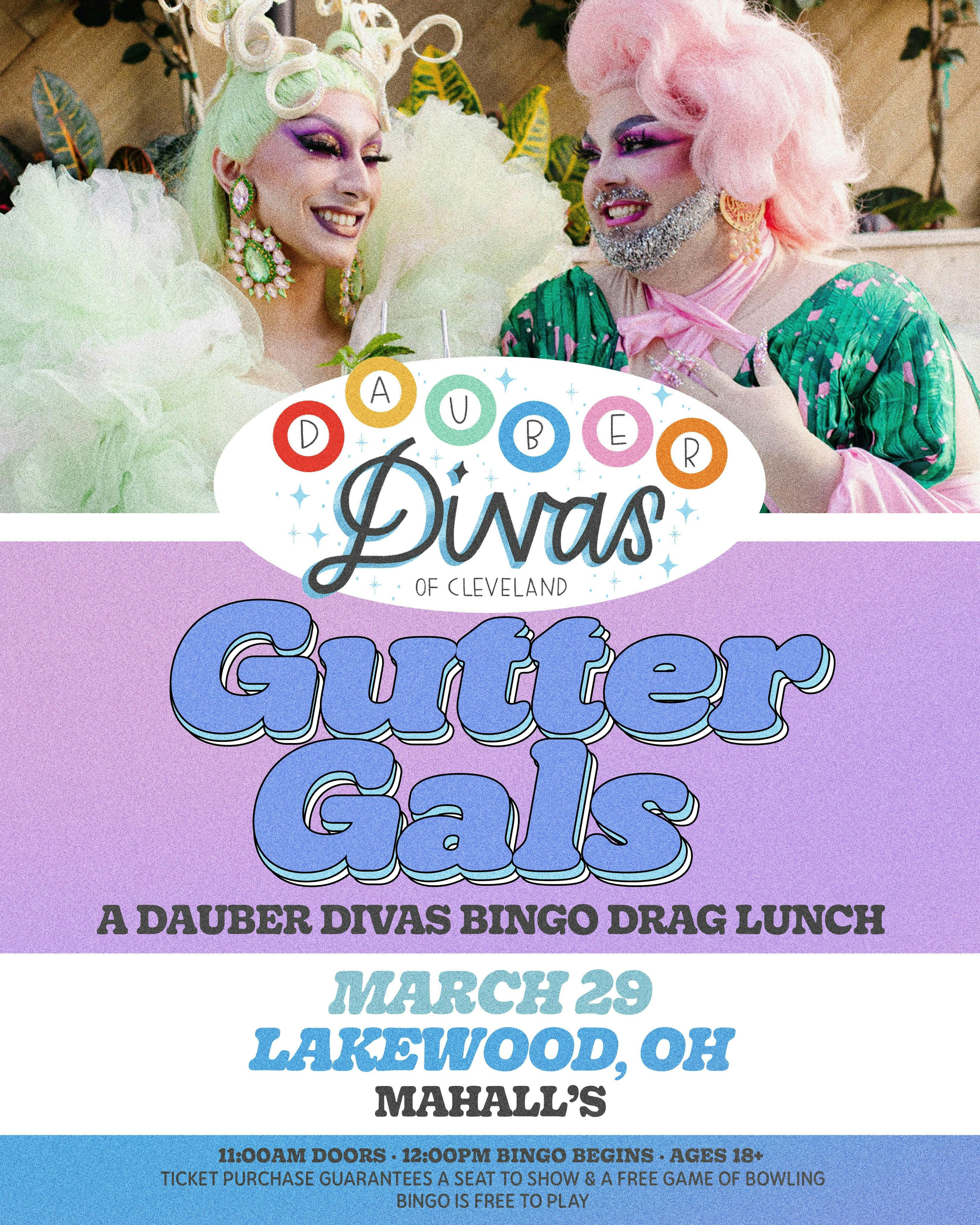 Gutter Gals: A Dauber Divas Bingo Drag Lunch