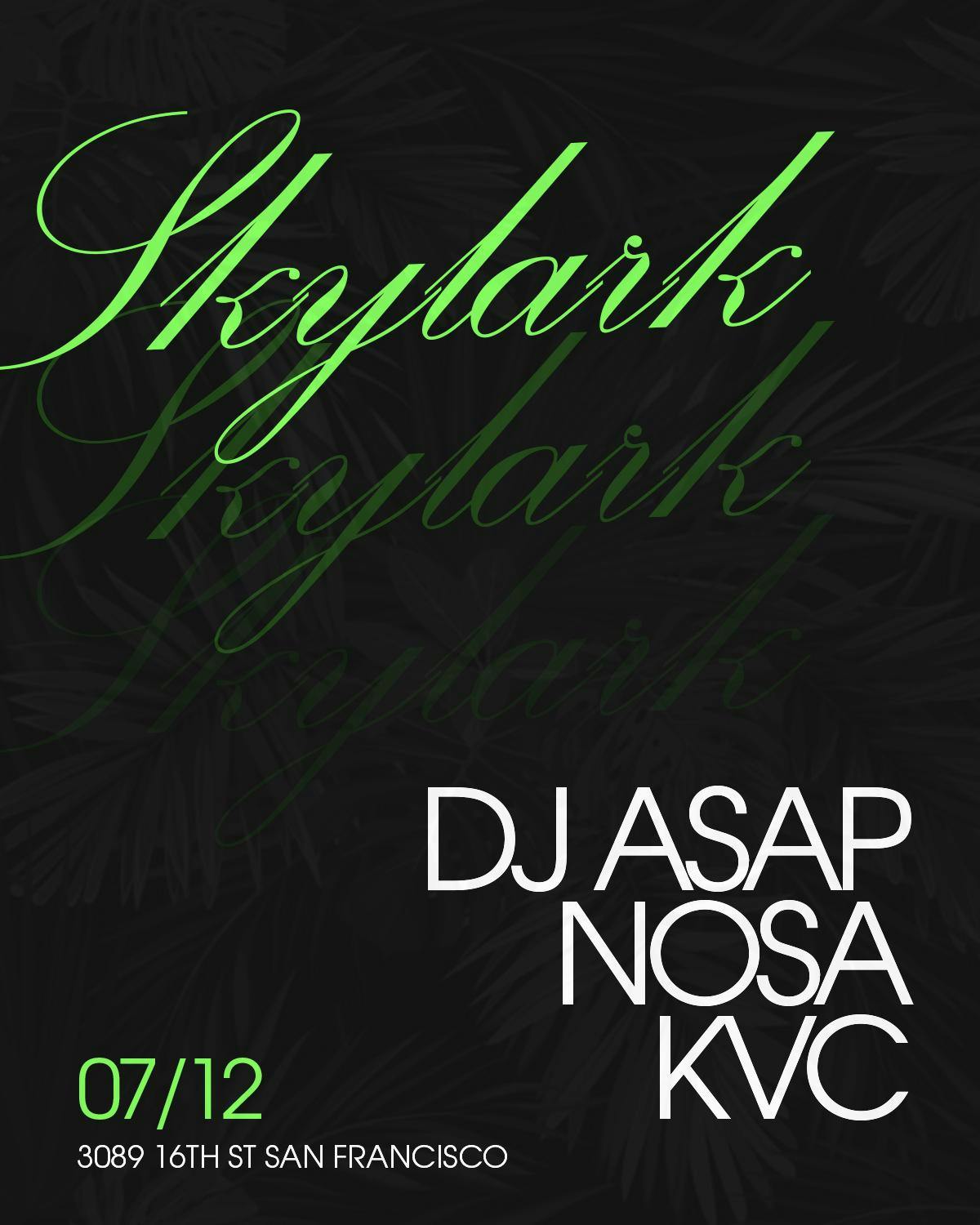 Skylark Saturdays