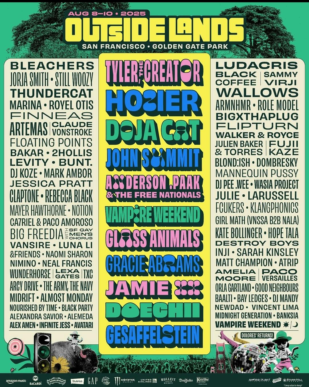 Outside Lands 2025 - 3 Day Pass