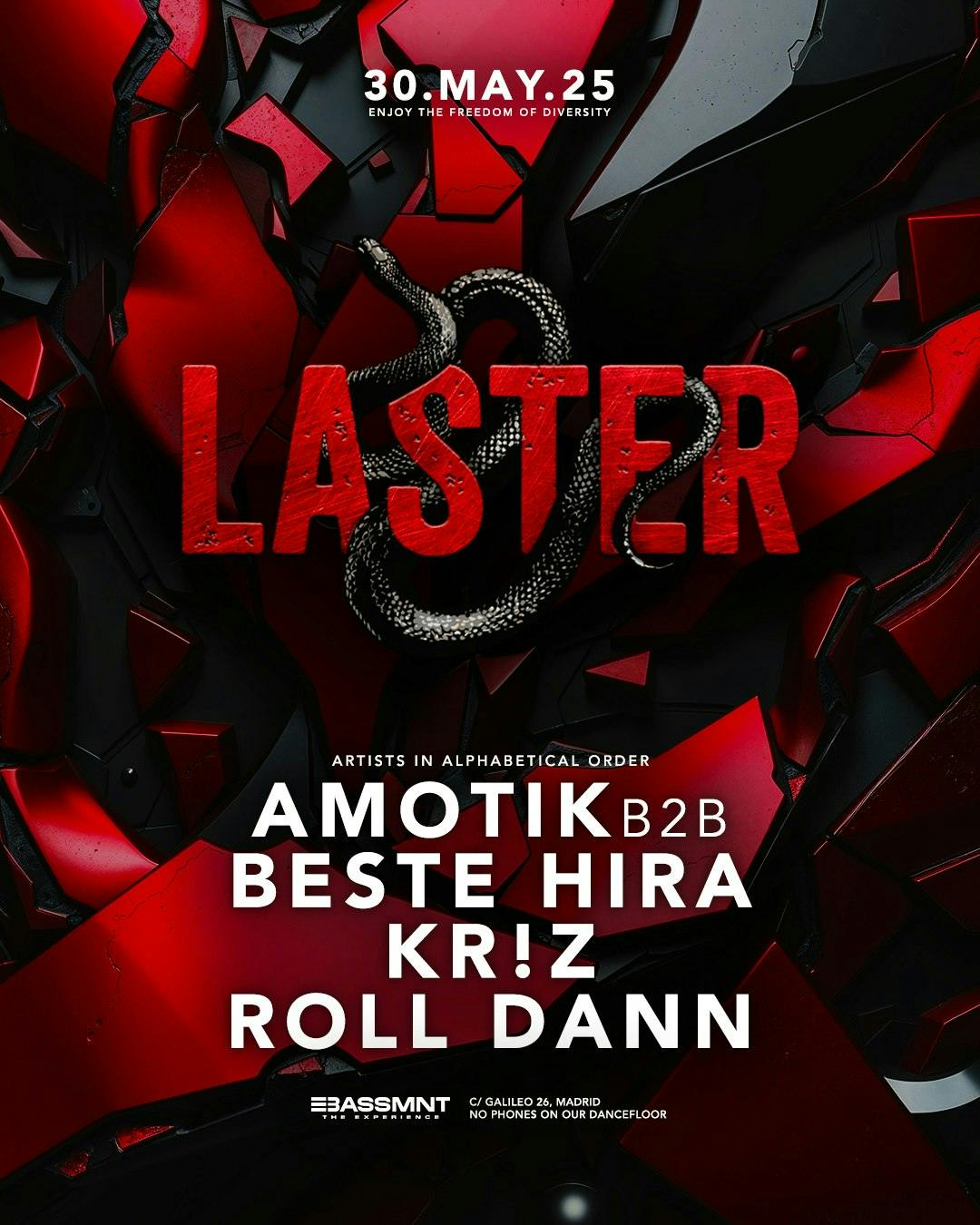 Laster Club Vol. Lxxxiii with Amotik B2B Beste Hira, Kr!z & Roll Dann